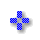 四角の十字（青）